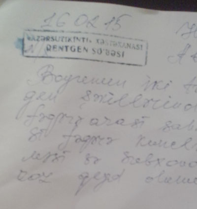 Bakıda rüşvət xəstəliyinin mənbəyi olan xəstəxana Bakıda rüşvət xəstəliyinin mənbəyi olan xəstəxana