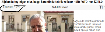 Karantin qadağası Ağdama aid deyil... Karantin qadağası Ağdama aid deyil...
