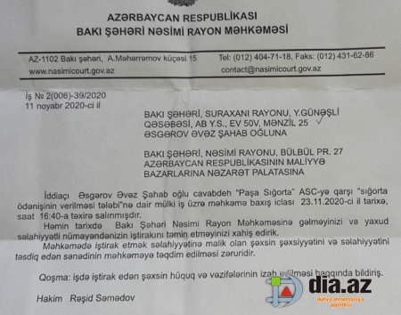 "İş 3 ildir ki, Nəsimi rayon məhkəməsində “karusel”ə mindirilib..." "İş 3 ildir ki, Nəsimi rayon məhkəməsində “karusel”ə mindirilib..."