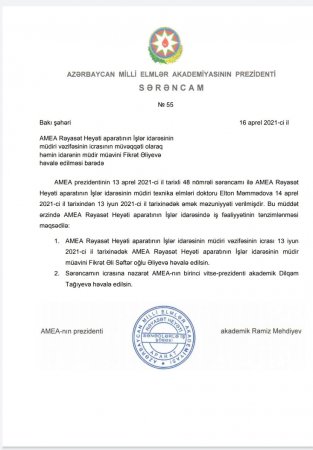Ramiz Mehdiyevi DƏLİ edən bir məktubda nələr deyilir? Ramiz Mehdiyevi DƏLİ edən bir məktubda nələr deyilir?