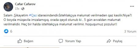 "Azəriqaz" camaatı ÜSYANA SÜRÜKLƏYİR? "Azəriqaz" camaatı ÜSYANA SÜRÜKLƏYİR?