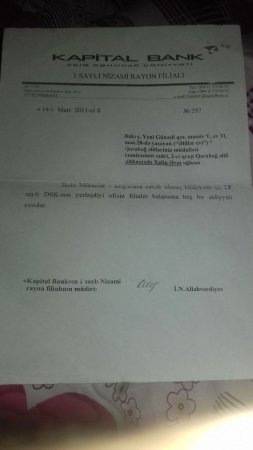 Nizami məhkəməsi 6 ildir “Kapitalbank”a qarşı iddianı “fırladır” Nizami məhkəməsi 6 ildir “Kapitalbank”a qarşı iddianı “fırladır”