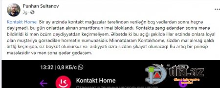 Vətəndaş deputatın şirkətini BOYKOTA ÇAĞIRDI... Vətəndaş deputatın şirkətini BOYKOTA ÇAĞIRDI...
