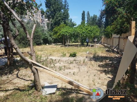 Bakının göbəyində YAŞILLIQLAR MƏHV OLUNUR Bakının göbəyində YAŞILLIQLAR MƏHV OLUNUR