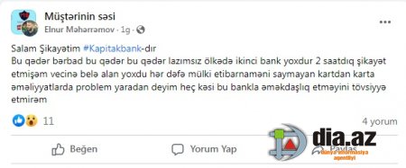 Vətəndaşlar `Kapital Bank`ın əlindən DAD DEYİR... Vətəndaşlar `Kapital Bank`ın əlindən DAD DEYİR...