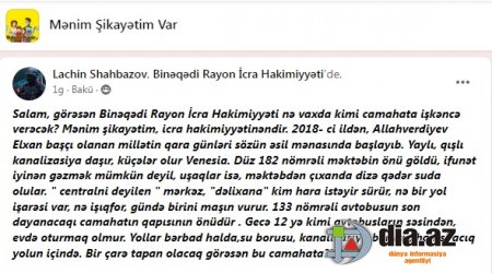Binəqədi sakinləri ÇARƏSİZ DURUMDA... Binəqədi sakinləri ÇARƏSİZ DURUMDA...