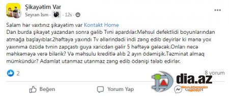 "`Kontakt Home`u necə məhkəməyə verə bilərəm?" "`Kontakt Home`u necə məhkəməyə verə bilərəm?"