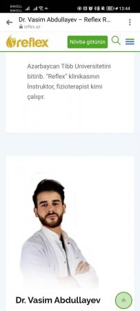 Reflex Reabilitasiya Mərkəzində DİPLOMSUZ `HƏKİM` Reflex Reabilitasiya Mərkəzində DİPLOMSUZ `HƏKİM`