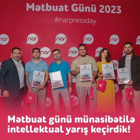 Milli mətbuat günü münasibətilə intellektual yarış keçirildi Milli mətbuat günü münasibətilə intellektual yarış keçirildi