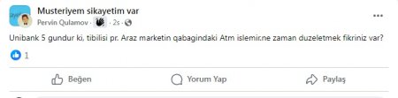 Müştərisi `UniBank`a ÇAĞIRIŞ ETDİ... Müştərisi `UniBank`a ÇAĞIRIŞ ETDİ...