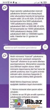 'Azercell'dən müştərisinə BALANS TƏLƏSİ 'Azercell'dən müştərisinə BALANS TƏLƏSİ
