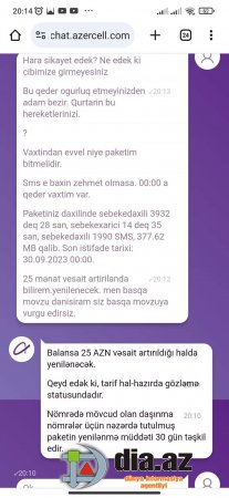 'Azercell'dən müştərisinə BALANS TƏLƏSİ 'Azercell'dən müştərisinə BALANS TƏLƏSİ