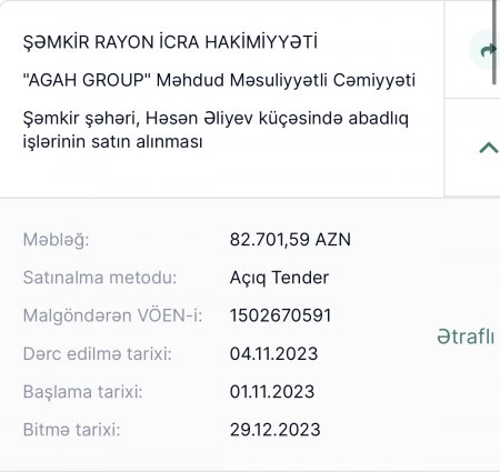 Şəmkir Rayon İcra Hakimiyyətinin keçirdiyi TENDERLƏRLƏ BAĞLI ŞOK FAKTLAR... Şəmkir Rayon İcra Hakimiyyətinin keçirdiyi TENDERLƏRLƏ BAĞLI ŞOK FAKTLAR...