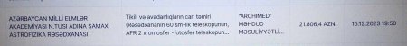 Agentlik "müqavilə bağlanılıb", Rəsədxana "pulu büdcəyə qaytarmışıq" deyir Agentlik "müqavilə bağlanılıb", Rəsədxana "pulu büdcəyə qaytarmışıq" deyir