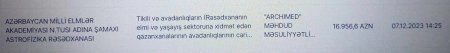 Agentlik "müqavilə bağlanılıb", Rəsədxana "pulu büdcəyə qaytarmışıq" deyir Agentlik "müqavilə bağlanılıb", Rəsədxana "pulu büdcəyə qaytarmışıq" deyir