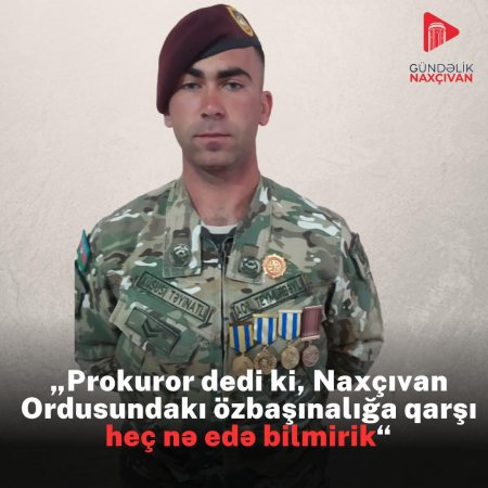 Naxçıvanda pulu mənimsənilən XTQ döyüşçüsünə KİMSƏ DƏSTƏK OLMUR... Naxçıvanda pulu mənimsənilən XTQ döyüşçüsünə KİMSƏ DƏSTƏK OLMUR...