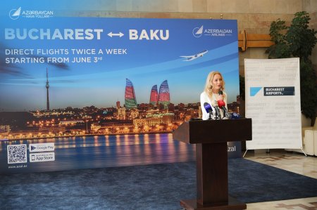 Buxarestdə AZAL-ın ilk reysinin mərasimi keçirildi Buxarestdə AZAL-ın ilk reysinin mərasimi keçirildi