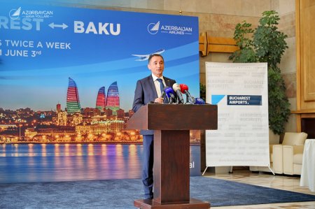 Buxarestdə AZAL-ın ilk reysinin mərasimi keçirildi Buxarestdə AZAL-ın ilk reysinin mərasimi keçirildi