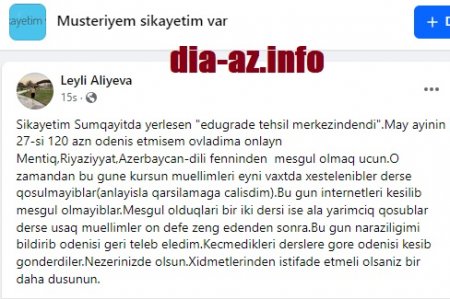 "Xidmətlərindən istifadə etməli olsanız... bir daha düşünün..." "Xidmətlərindən istifadə etməli olsanız... bir daha düşünün..."