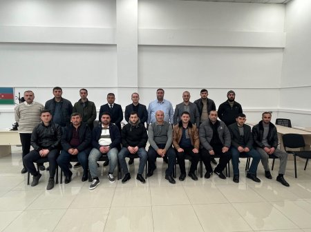 "Veysəloğlu" qazi və veteran əməkdaşlarına sayca 10-cu seminarı təşkil etdi "Veysəloğlu" qazi və veteran əməkdaşlarına sayca 10-cu seminarı təşkil etdi