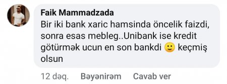 “Unibank” ən pis bankdır “Unibank” ən pis bankdır