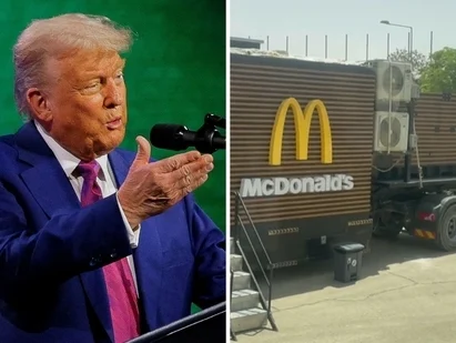 Tramp üçün bu ölkəyə “McDonald's” maşını gətirdilər Tramp üçün bu ölkəyə “McDonald's” maşını gətirdilər